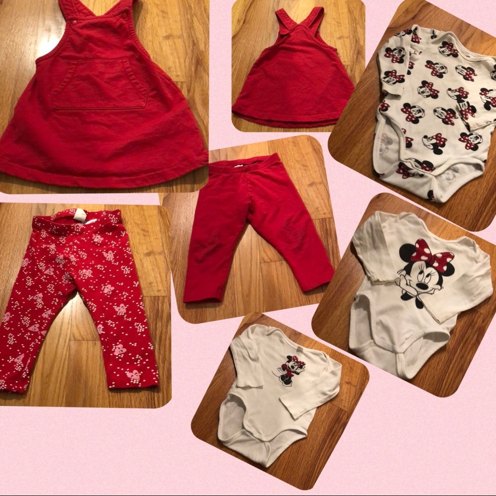 H&M Minnie Cheerful Bundle for 9-12m baby Girl
